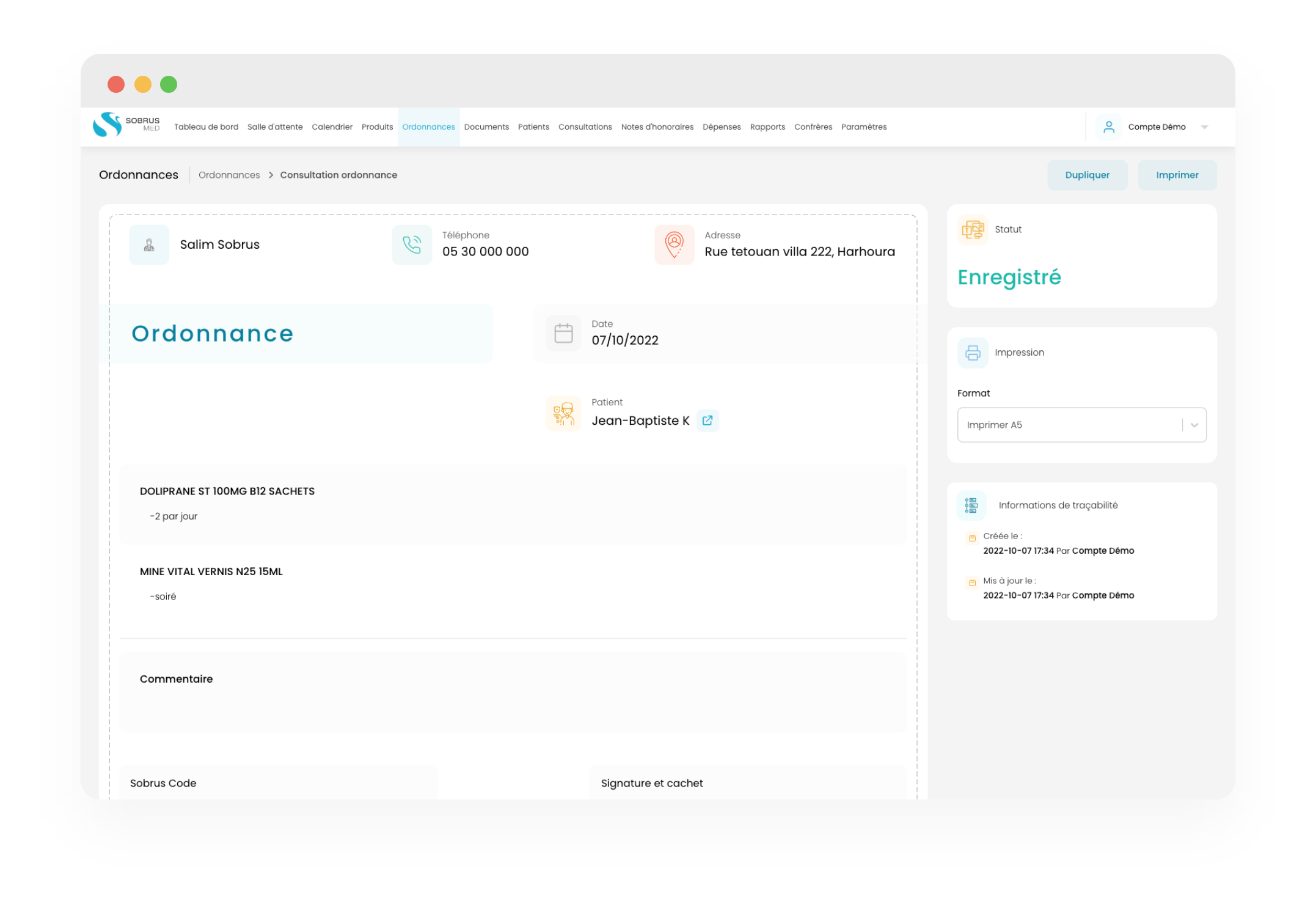 Des ordonnances digitalisées