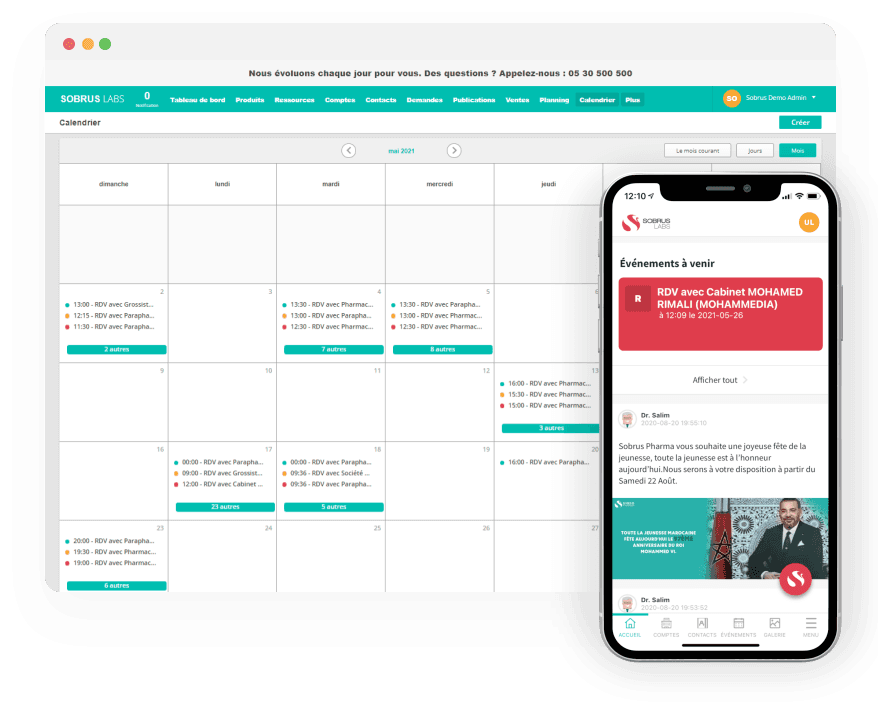 Sobrus Labs – CRM dédié aux laboratoires pharmaceutiques 